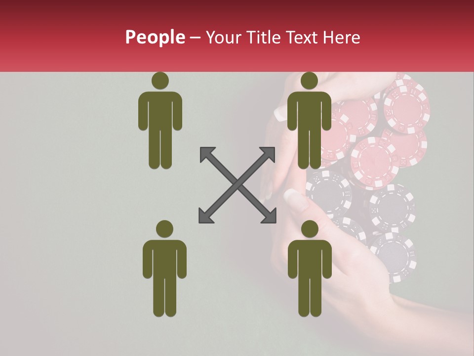 A Person Holding A Stack Of Poker Chips PowerPoint Template