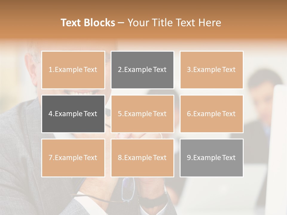 A Man In A Business Suit Sitting In Front Of A Laptop PowerPoint Template