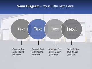 A Row Of Garage Doors In Front Of A Building PowerPoint Template