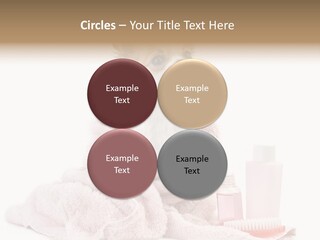 A Small Dog Is Wrapped In A Pink Towel PowerPoint Template