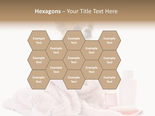 A Small Dog Is Wrapped In A Pink Towel PowerPoint Template