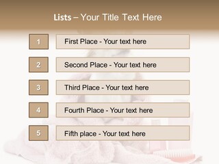 A Small Dog Is Wrapped In A Pink Towel PowerPoint Template