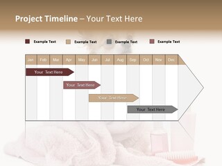 A Small Dog Is Wrapped In A Pink Towel PowerPoint Template