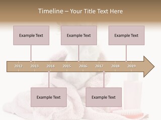 A Small Dog Is Wrapped In A Pink Towel PowerPoint Template