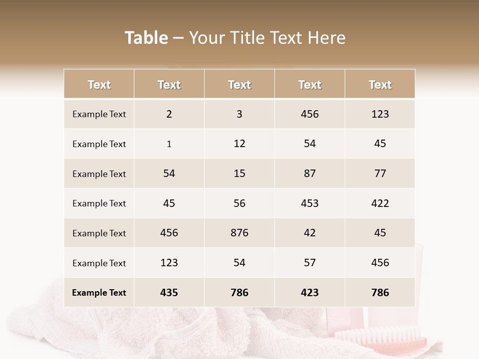 A Small Dog Is Wrapped In A Pink Towel PowerPoint Template