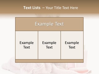 A Small Dog Is Wrapped In A Pink Towel PowerPoint Template
