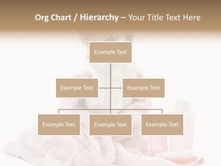 A Small Dog Is Wrapped In A Pink Towel PowerPoint Template