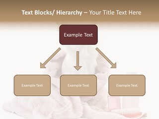 A Small Dog Is Wrapped In A Pink Towel PowerPoint Template