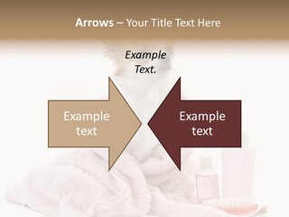 A Small Dog Is Wrapped In A Pink Towel PowerPoint Template