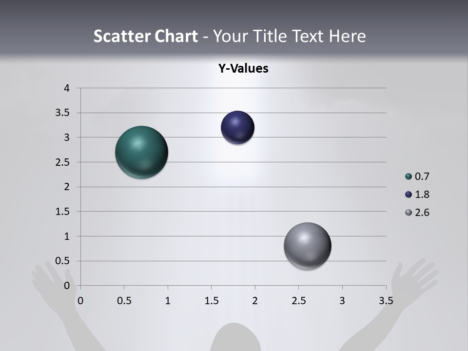 A Man Standing In Front Of A Cross With His Hands In The Air PowerPoint Template