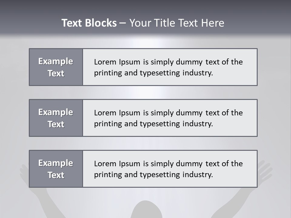 A Man Standing In Front Of A Cross With His Hands In The Air PowerPoint Template