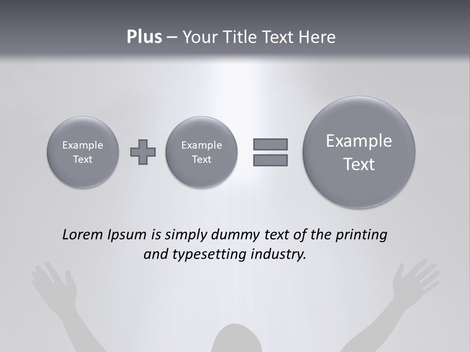 A Man Standing In Front Of A Cross With His Hands In The Air PowerPoint Template