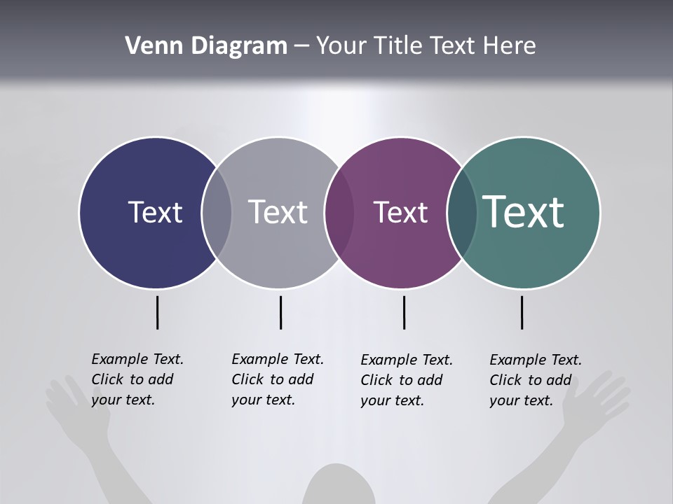 A Man Standing In Front Of A Cross With His Hands In The Air PowerPoint Template