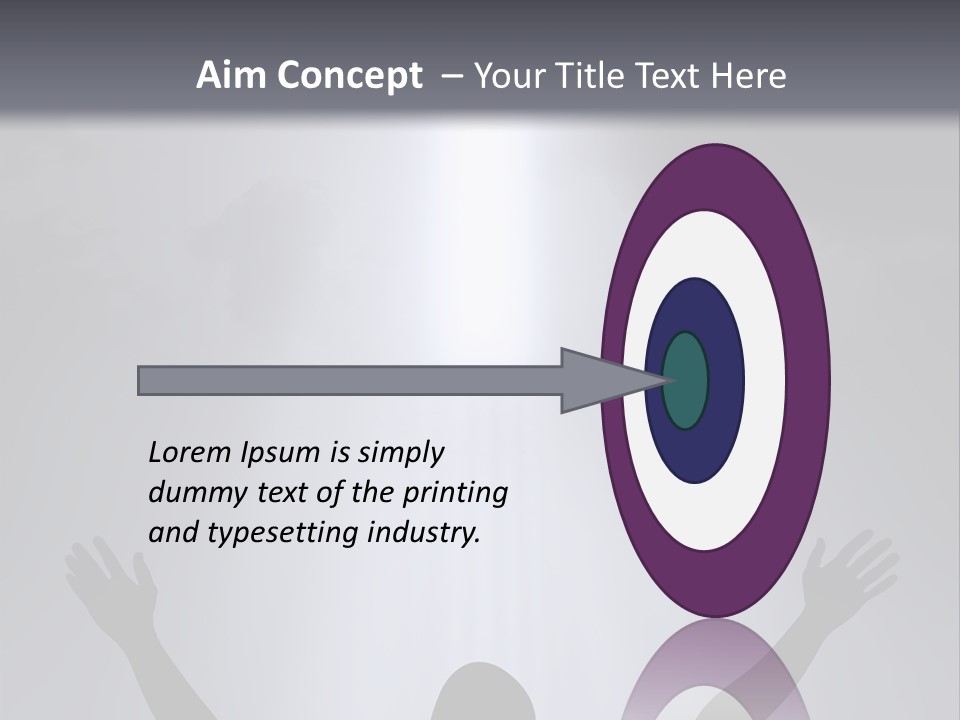 A Man Standing In Front Of A Cross With His Hands In The Air PowerPoint Template