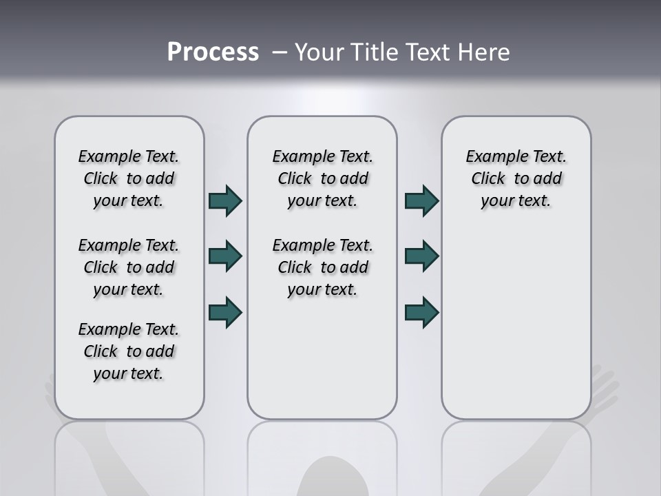 A Man Standing In Front Of A Cross With His Hands In The Air PowerPoint Template