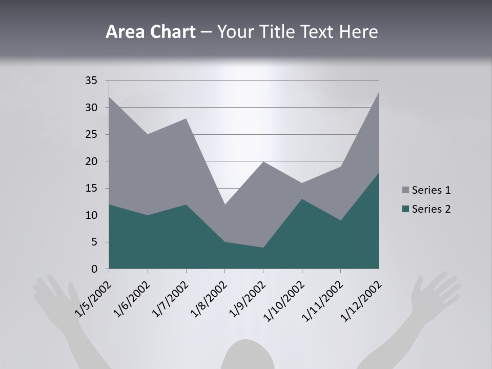 A Man Standing In Front Of A Cross With His Hands In The Air PowerPoint Template