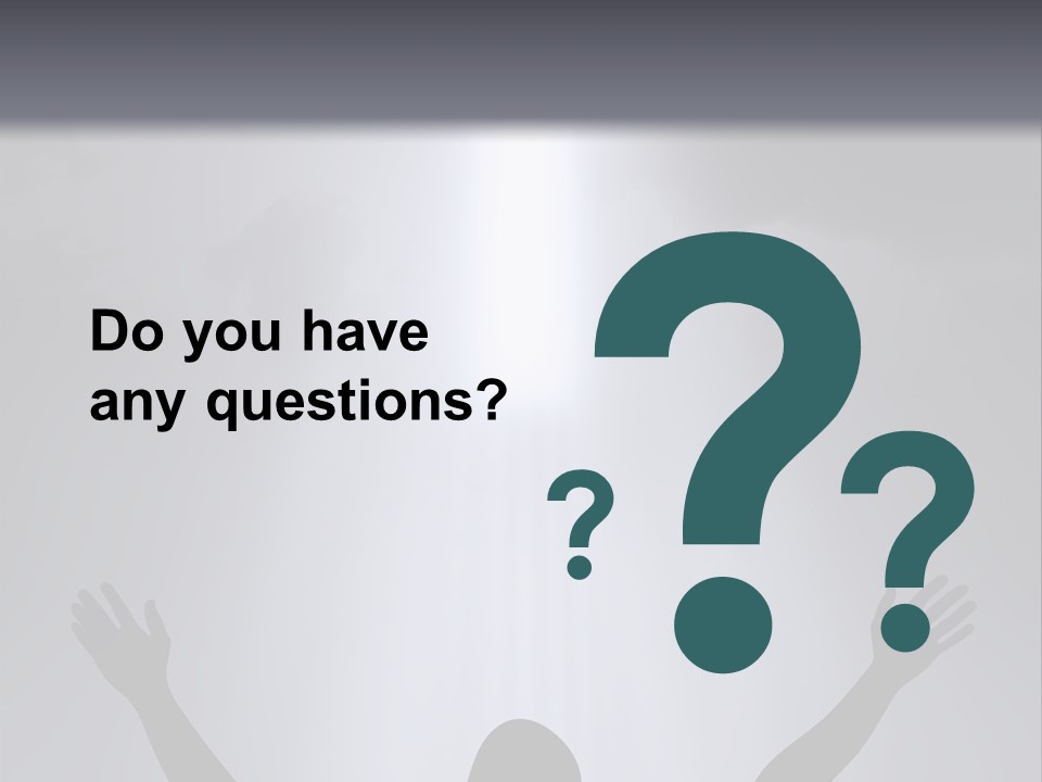 A Man Standing In Front Of A Cross With His Hands In The Air PowerPoint Template