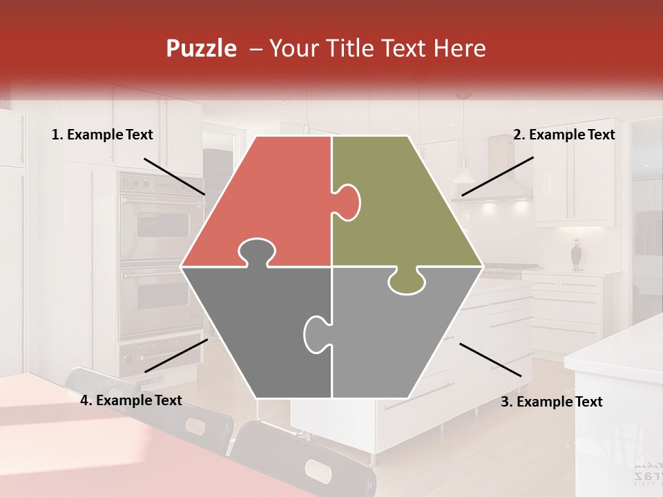 A Kitchen With A Table And Chairs In It PowerPoint Template
