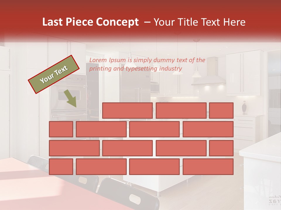 A Kitchen With A Table And Chairs In It PowerPoint Template