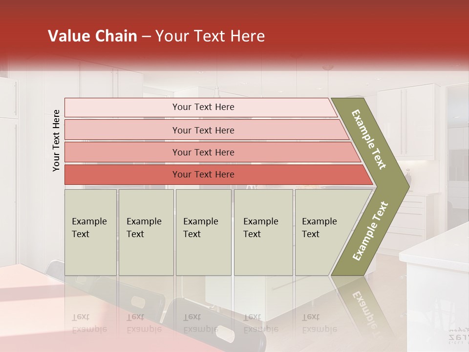 A Kitchen With A Table And Chairs In It PowerPoint Template