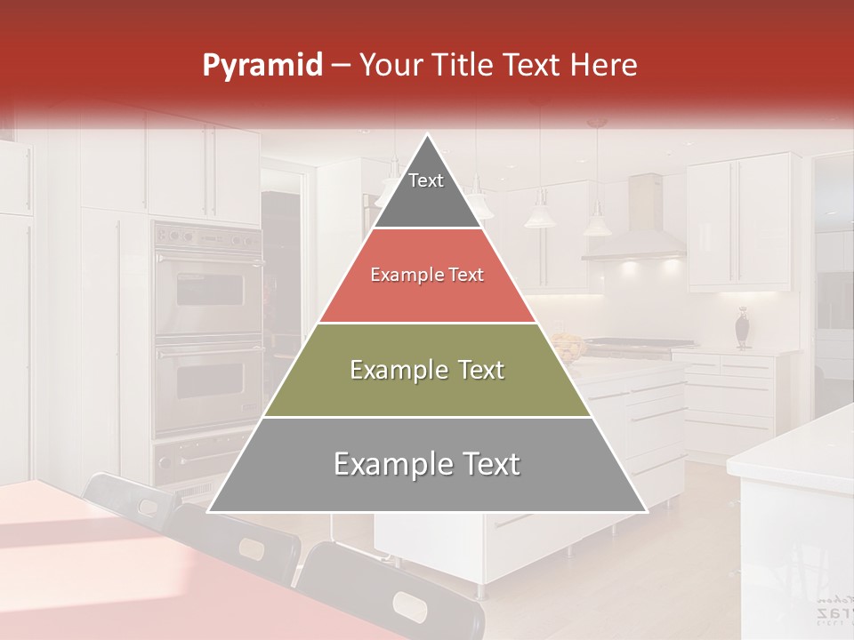 A Kitchen With A Table And Chairs In It PowerPoint Template