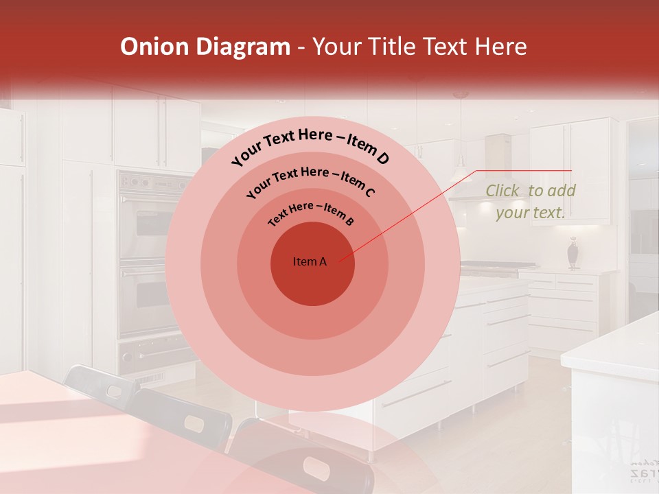 A Kitchen With A Table And Chairs In It PowerPoint Template
