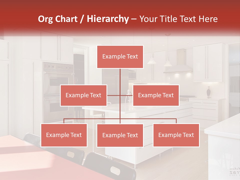 A Kitchen With A Table And Chairs In It PowerPoint Template