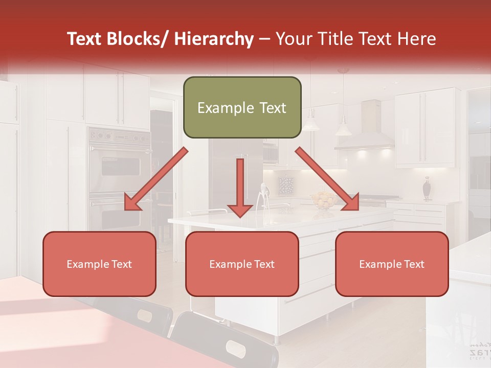 A Kitchen With A Table And Chairs In It PowerPoint Template