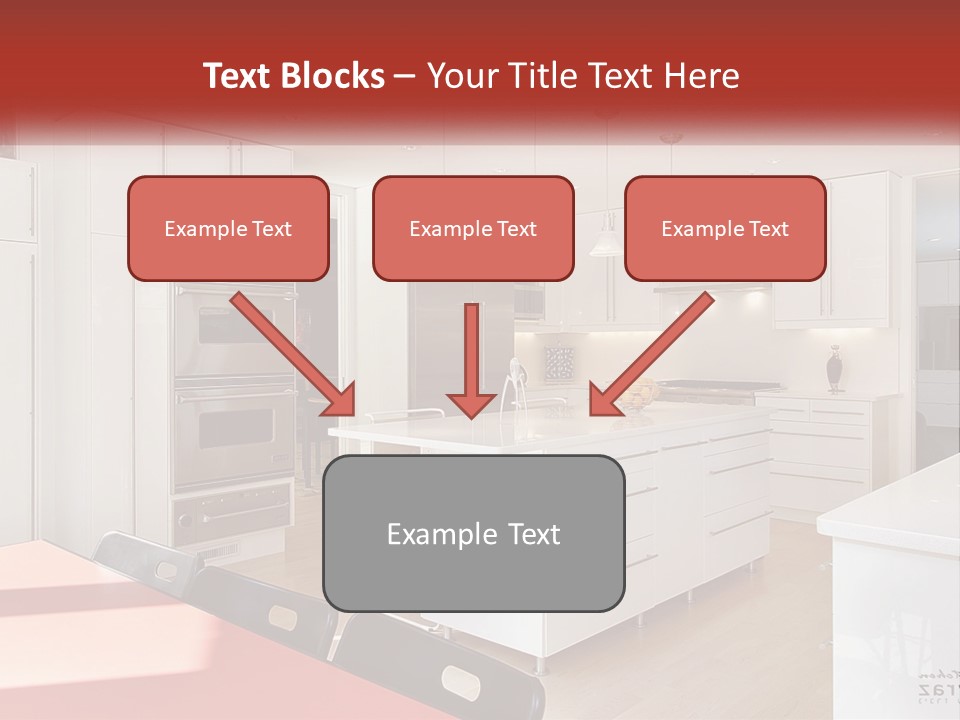 A Kitchen With A Table And Chairs In It PowerPoint Template
