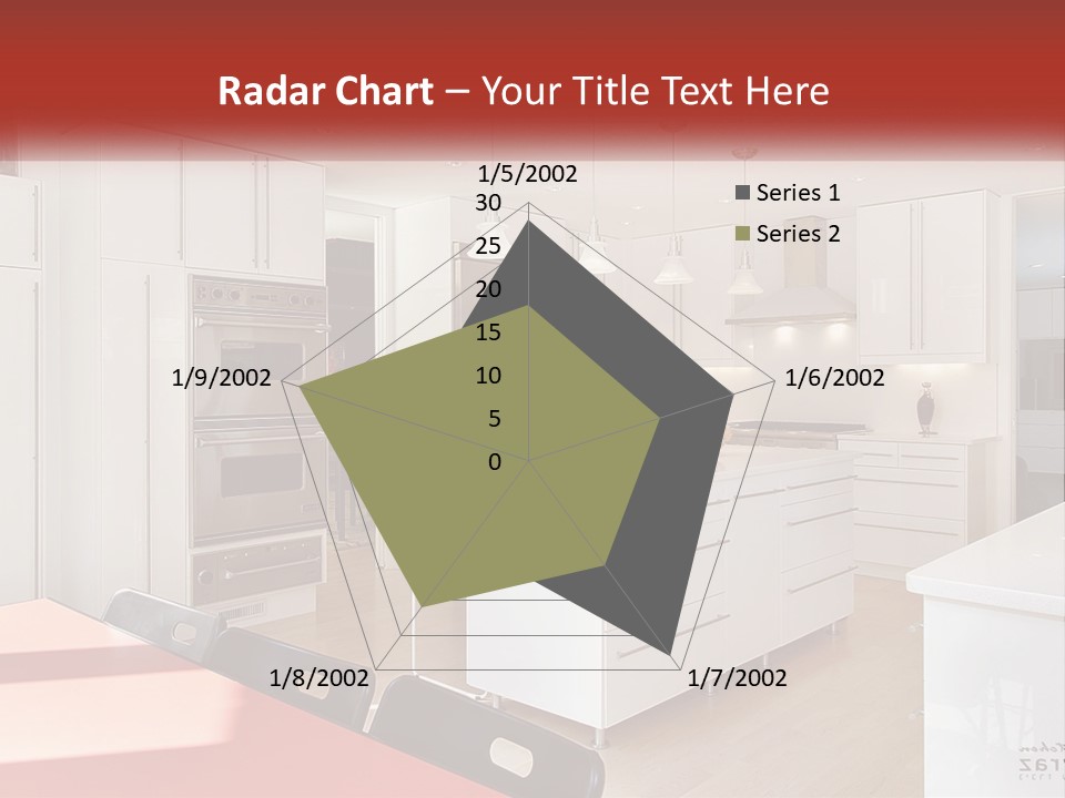 A Kitchen With A Table And Chairs In It PowerPoint Template