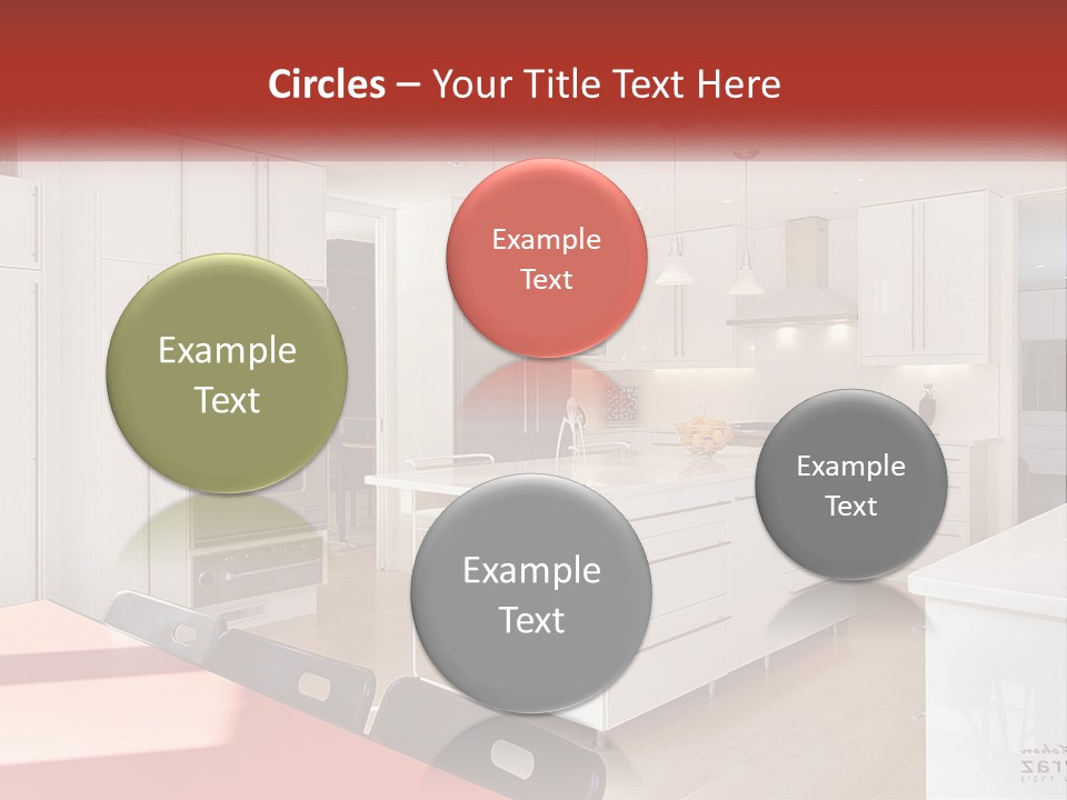 A Kitchen With A Table And Chairs In It PowerPoint Template