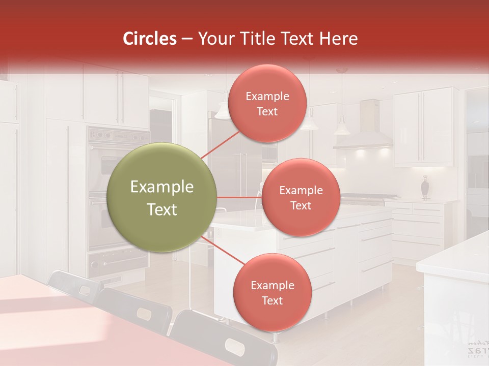 A Kitchen With A Table And Chairs In It PowerPoint Template