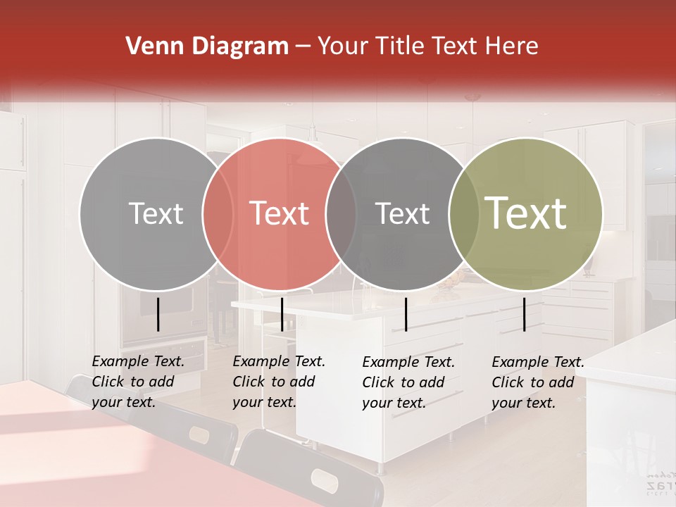 A Kitchen With A Table And Chairs In It PowerPoint Template