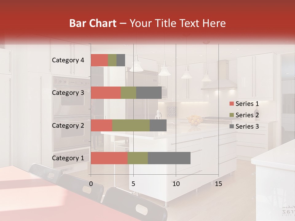 A Kitchen With A Table And Chairs In It PowerPoint Template
