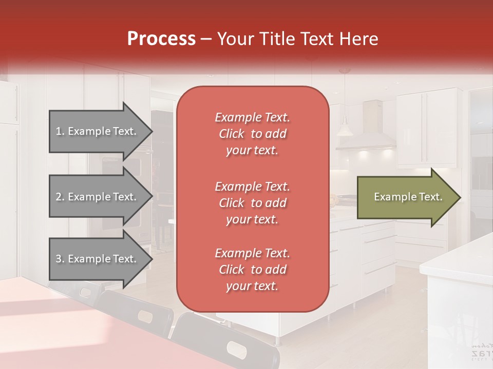 A Kitchen With A Table And Chairs In It PowerPoint Template