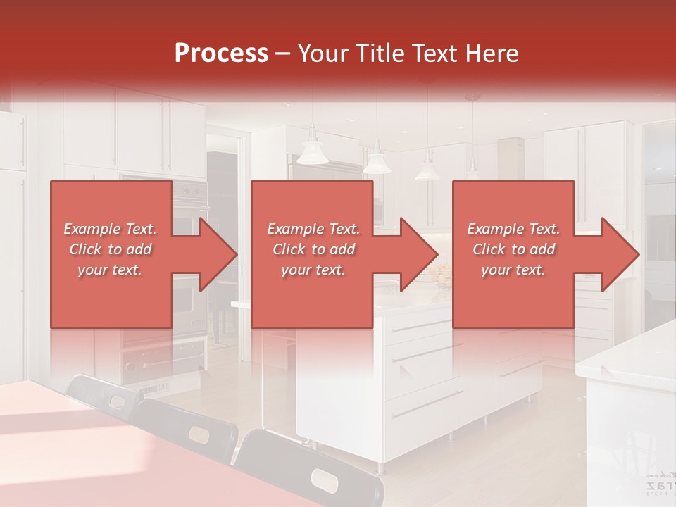 A Kitchen With A Table And Chairs In It PowerPoint Template