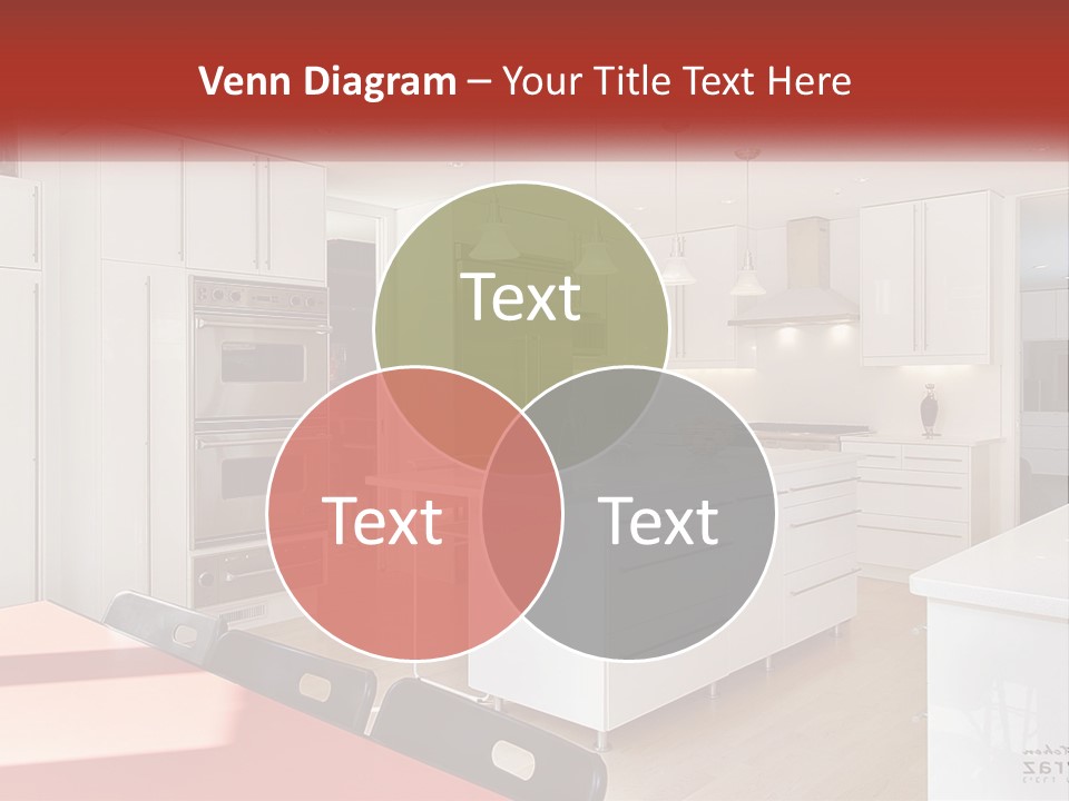 A Kitchen With A Table And Chairs In It PowerPoint Template