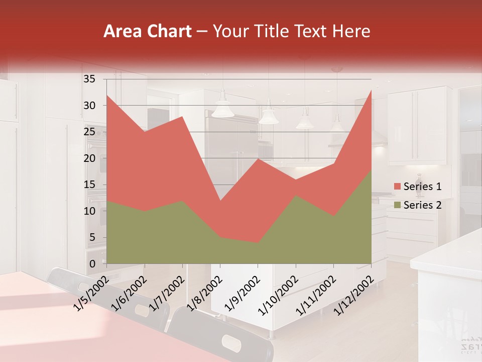 A Kitchen With A Table And Chairs In It PowerPoint Template