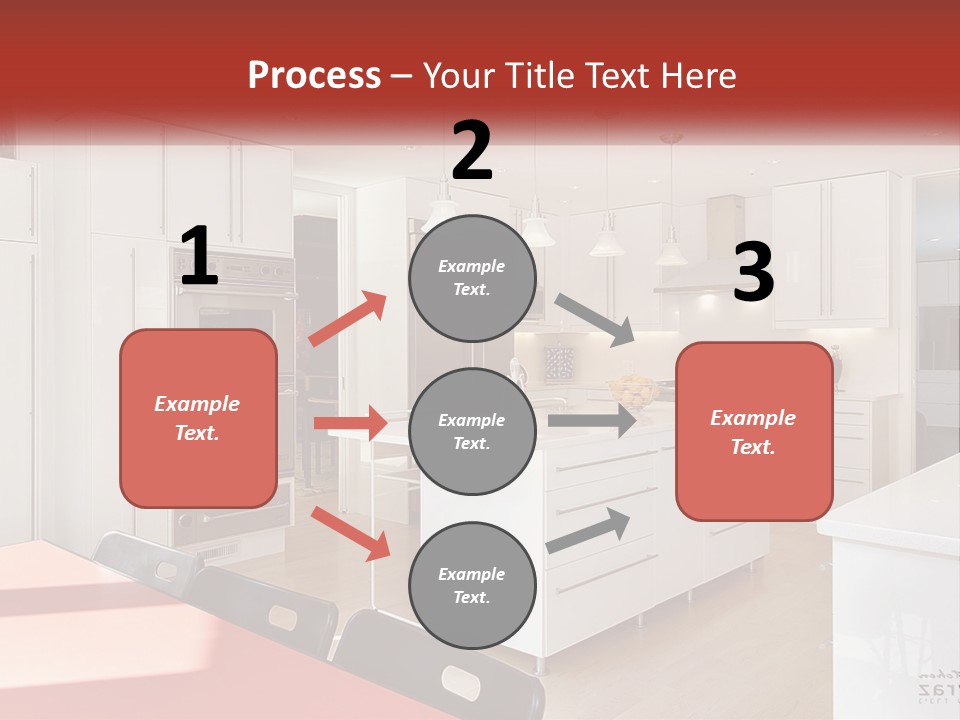 A Kitchen With A Table And Chairs In It PowerPoint Template