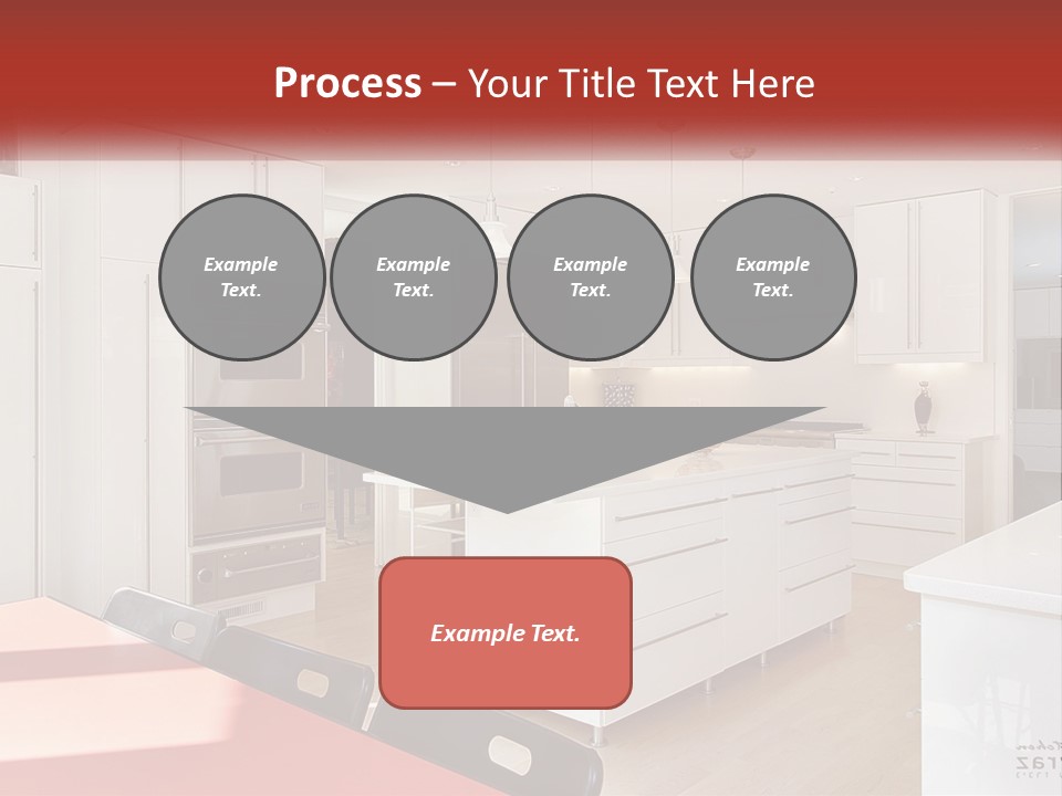 A Kitchen With A Table And Chairs In It PowerPoint Template