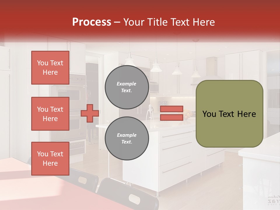 A Kitchen With A Table And Chairs In It PowerPoint Template