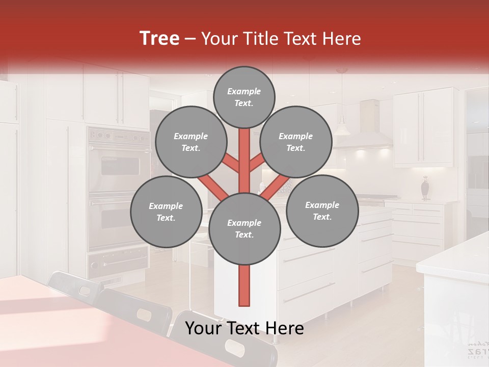 A Kitchen With A Table And Chairs In It PowerPoint Template