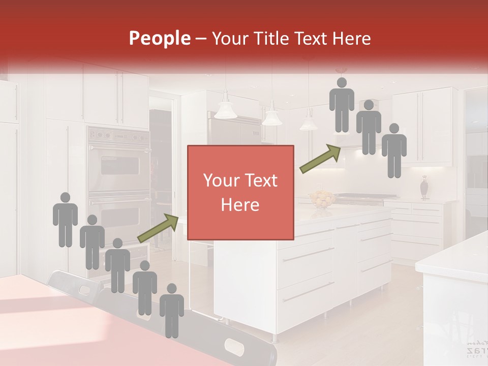 A Kitchen With A Table And Chairs In It PowerPoint Template