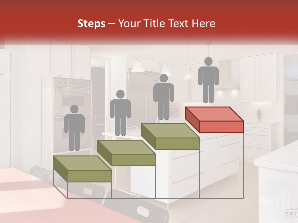 A Kitchen With A Table And Chairs In It PowerPoint Template