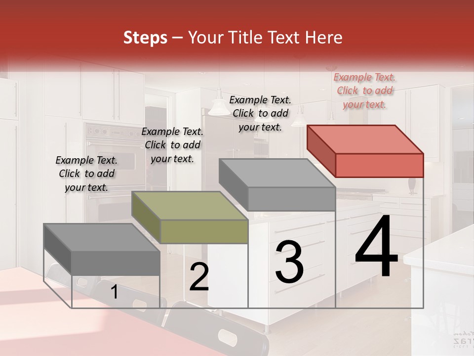 A Kitchen With A Table And Chairs In It PowerPoint Template
