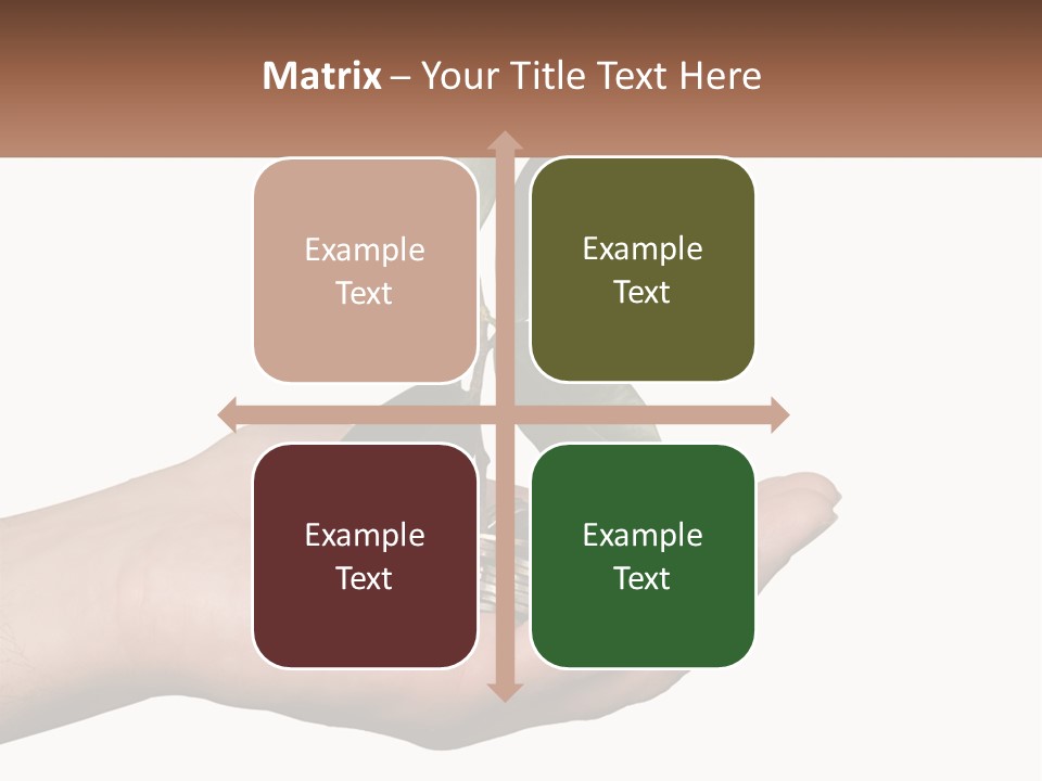 A Person Holding A Plant With Coins In Their Hands PowerPoint Template