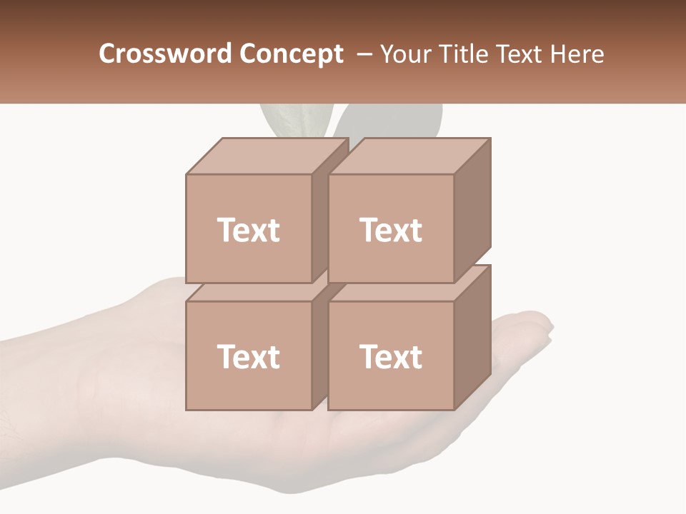 A Person Holding A Plant With Coins In Their Hands PowerPoint Template