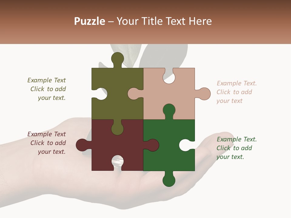 A Person Holding A Plant With Coins In Their Hands PowerPoint Template