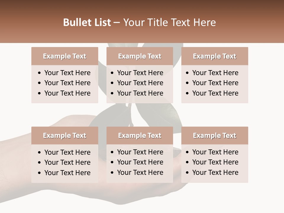 A Person Holding A Plant With Coins In Their Hands PowerPoint Template