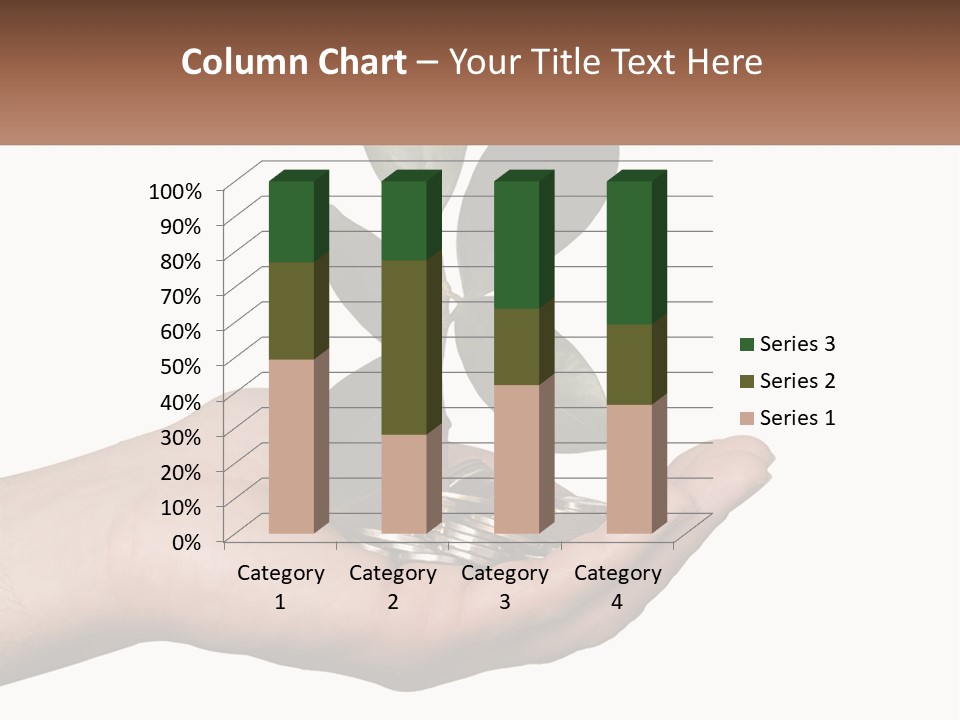 A Person Holding A Plant With Coins In Their Hands PowerPoint Template